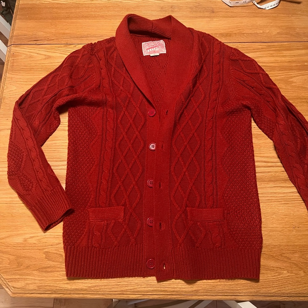 Brooklyn Cloth Deep Red Cardigan